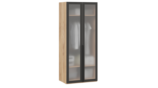 Шкаф для белья 580 со стеклянными дверями Порто СМ-393.07.009