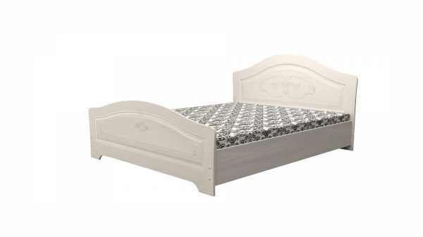 Кровать Ивушка-5 с фигурным изножьем